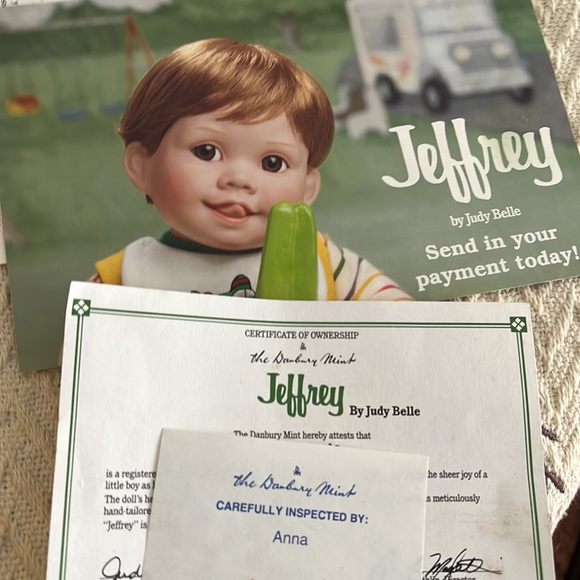 Jeffrey by Judy Belle Porcelain Doll New in Box - Danbury Mint - Picture 10 of 10
